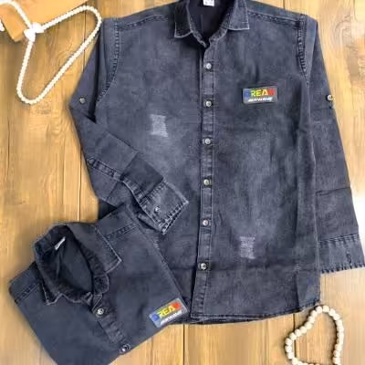 پیراهن پسرانه لی ذغالی