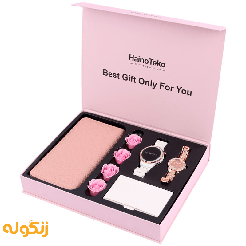 پکیج ساعت هوشمند و کیف پول هاینو تکو مدل GP-16 - زنگوله