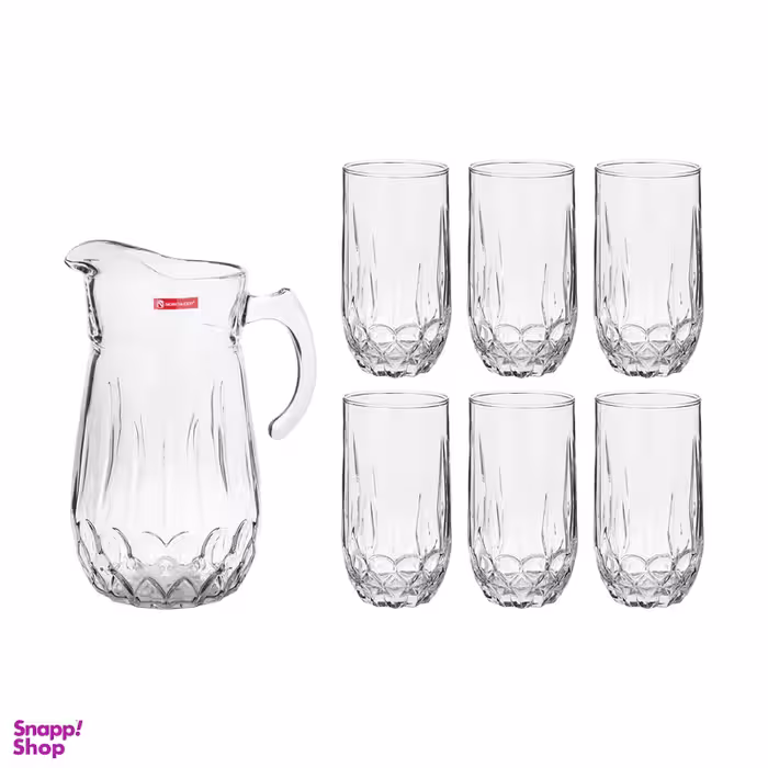 سرویس پارچ و ليوان 7 پارچه نوری تازه مدل موزر کد 3263