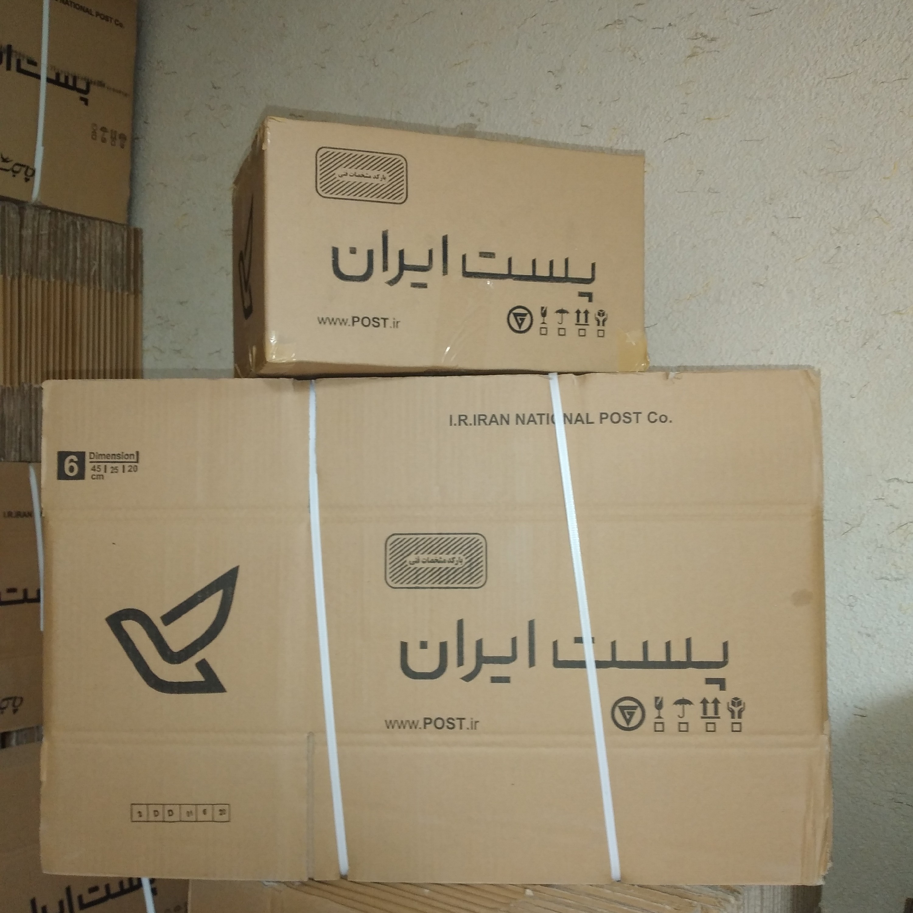 کارتن پستی سایز 6 با کرافت خارجی پک 10 عددی