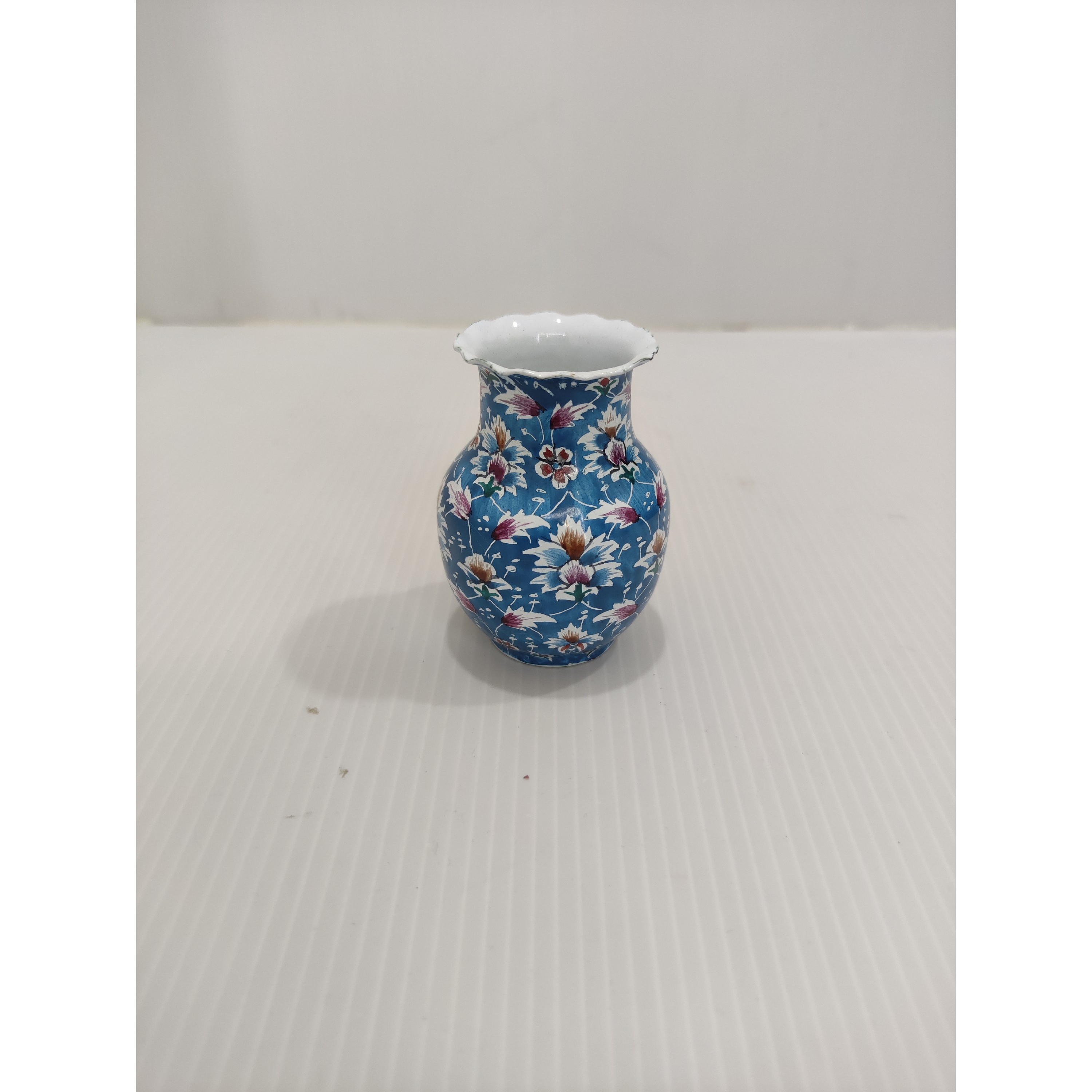 گلدان  کوچک ابی فیروزه ای (011)