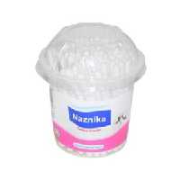 گوش پاک کن نازنیکا مدل Cotton Swabs بسته 100 عددی