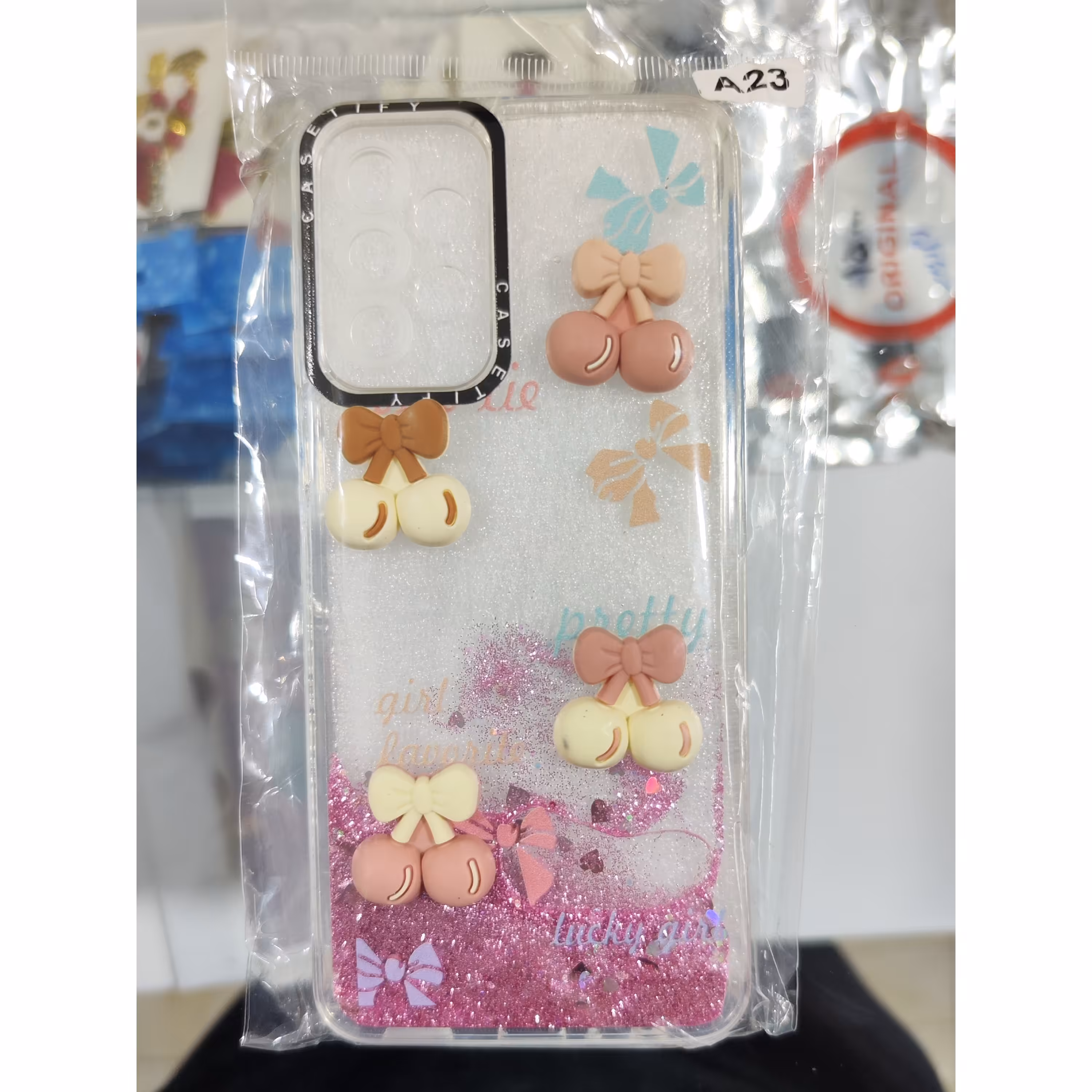 قاب آکواریومی سامسونگ Samsung A23 ( رنگ صورتی )