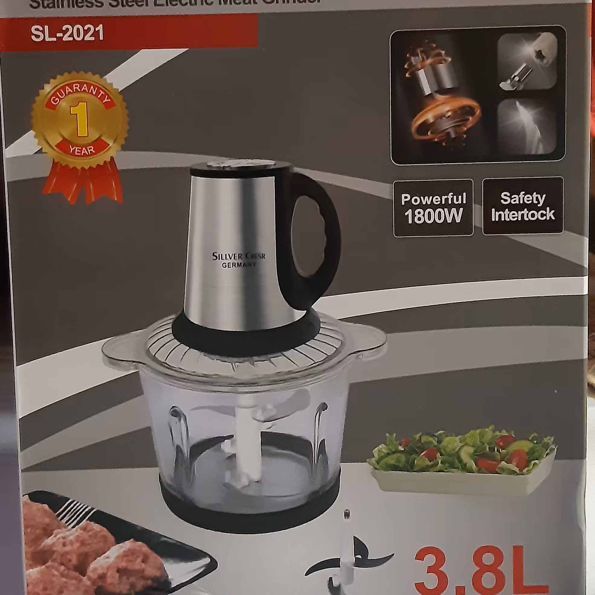 خردکن سیلور کرست 1800وات   3.8لیتری                  