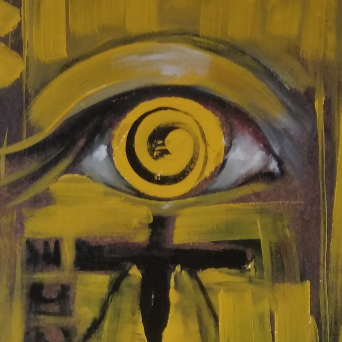 تابلو اثر نقاشی فانتزی رنگ روغن روی شاسی 40 در 20 سانتی متر