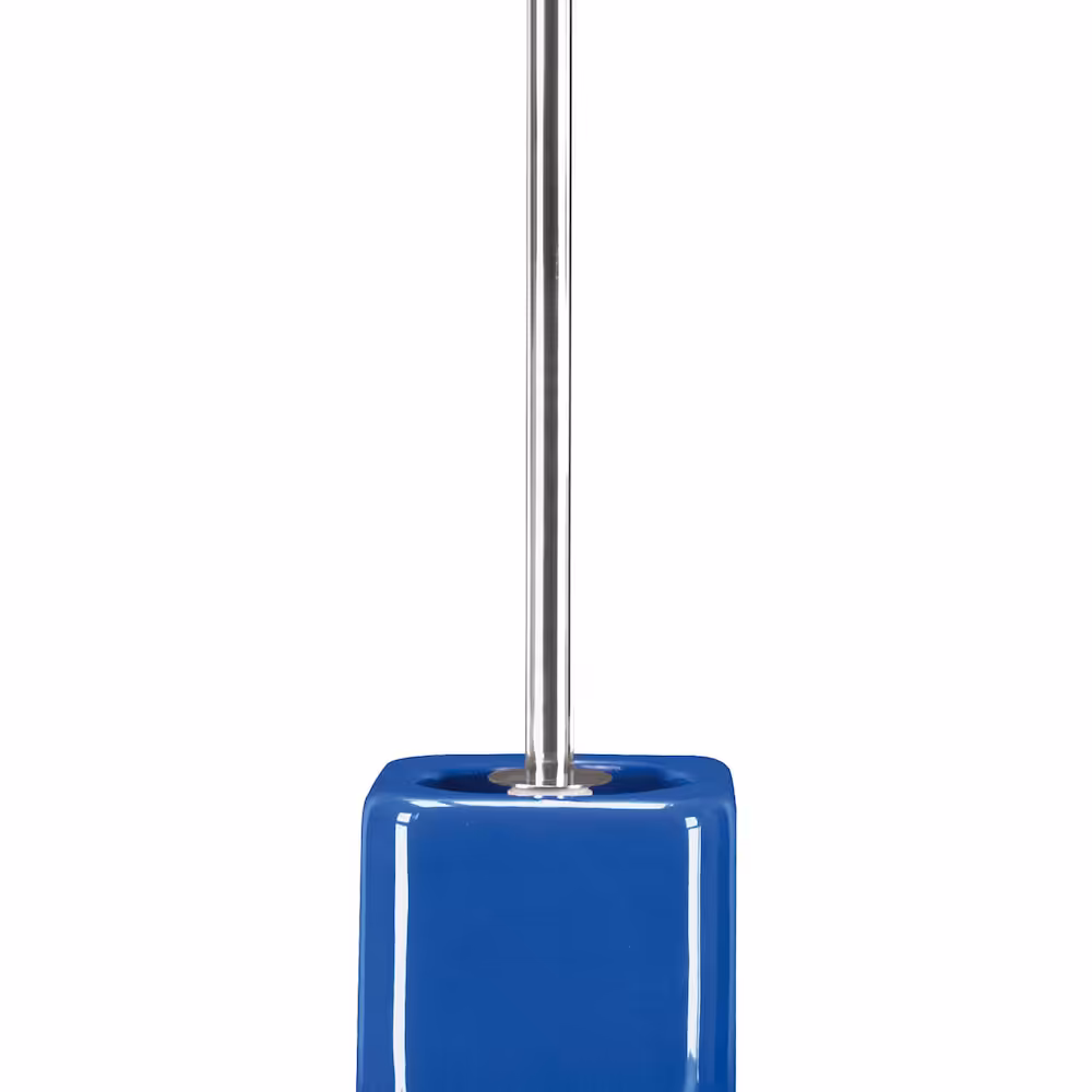 فرچه توالت سرامیکی مدل Edit dark blue طرح مکعب آلمانی | ژرمن کالا