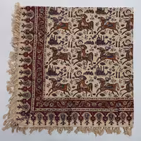 رومیزی قلمکارنقش چوگان ابعاد120در120