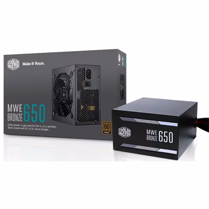 پاور کولرمستر 650 وات Cooler Master MWE 650w Bronze