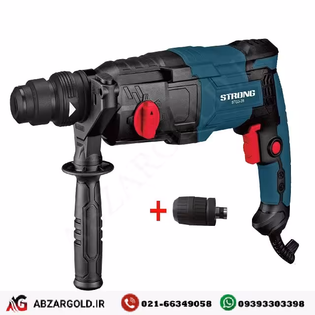 بتن کن 3 کیلویی سه کاره 2 سه نظام استرانگ مدل STG3-28