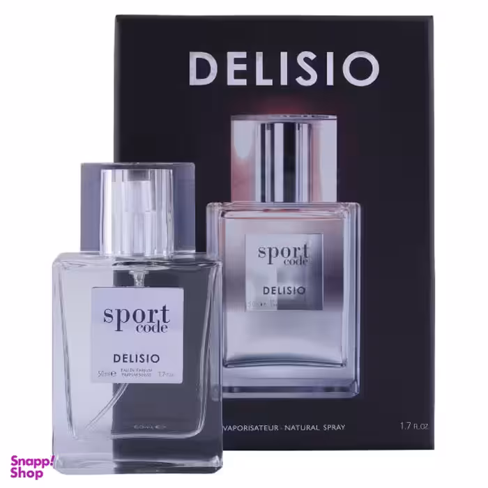ادو پرفیوم مردانه دلیسیو (Delisio) مدل اسپرت حجم 50 میلی‌لیتر