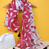 شال طرح برگی