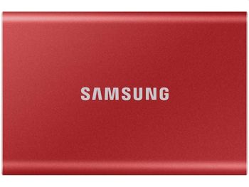 اس اس دی اکسترنال سامسونگ مدل Samsung T7 قرمز ظرفیت 1 ترابایت