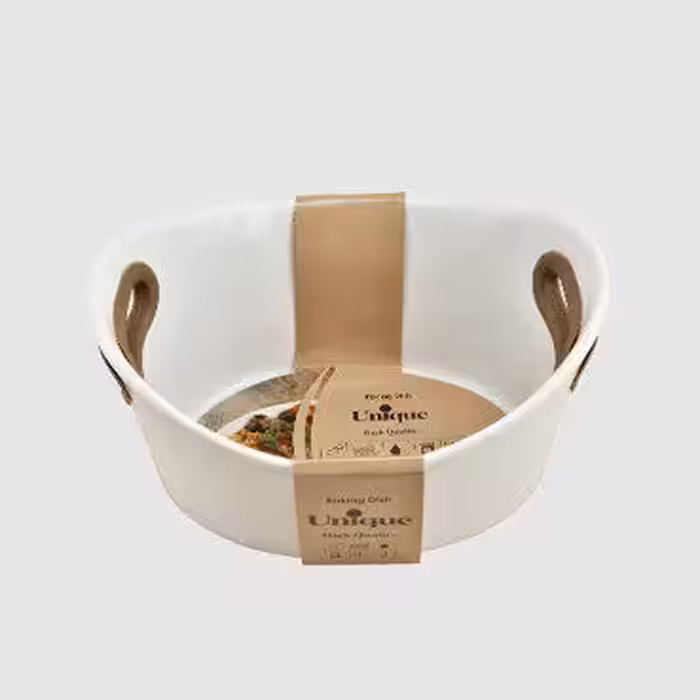 ظرف پخت و پز سرامیکی دسته سیلیکون یونیک کد 1023