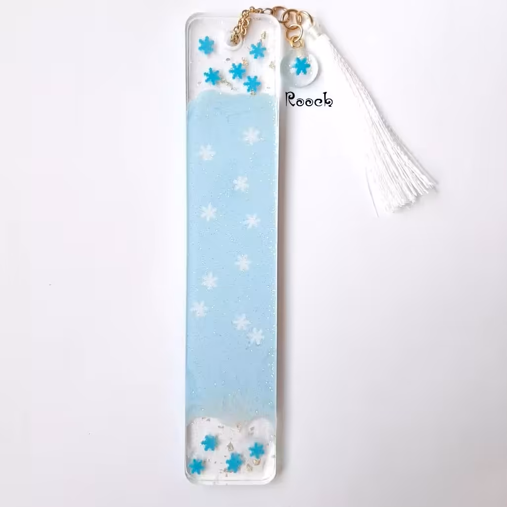 بوک مارک . سایز 15 سانت یک طرفه . قابل سفارش در هر رنگ و طرح 