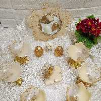 هفت سین طلایی رزینی قابل شستشو وزن خالص 1000