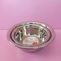 لگن استیل 2 عددی  یونیک لایف لبه دار آهنربا نگیر  ضخیم و محکم 