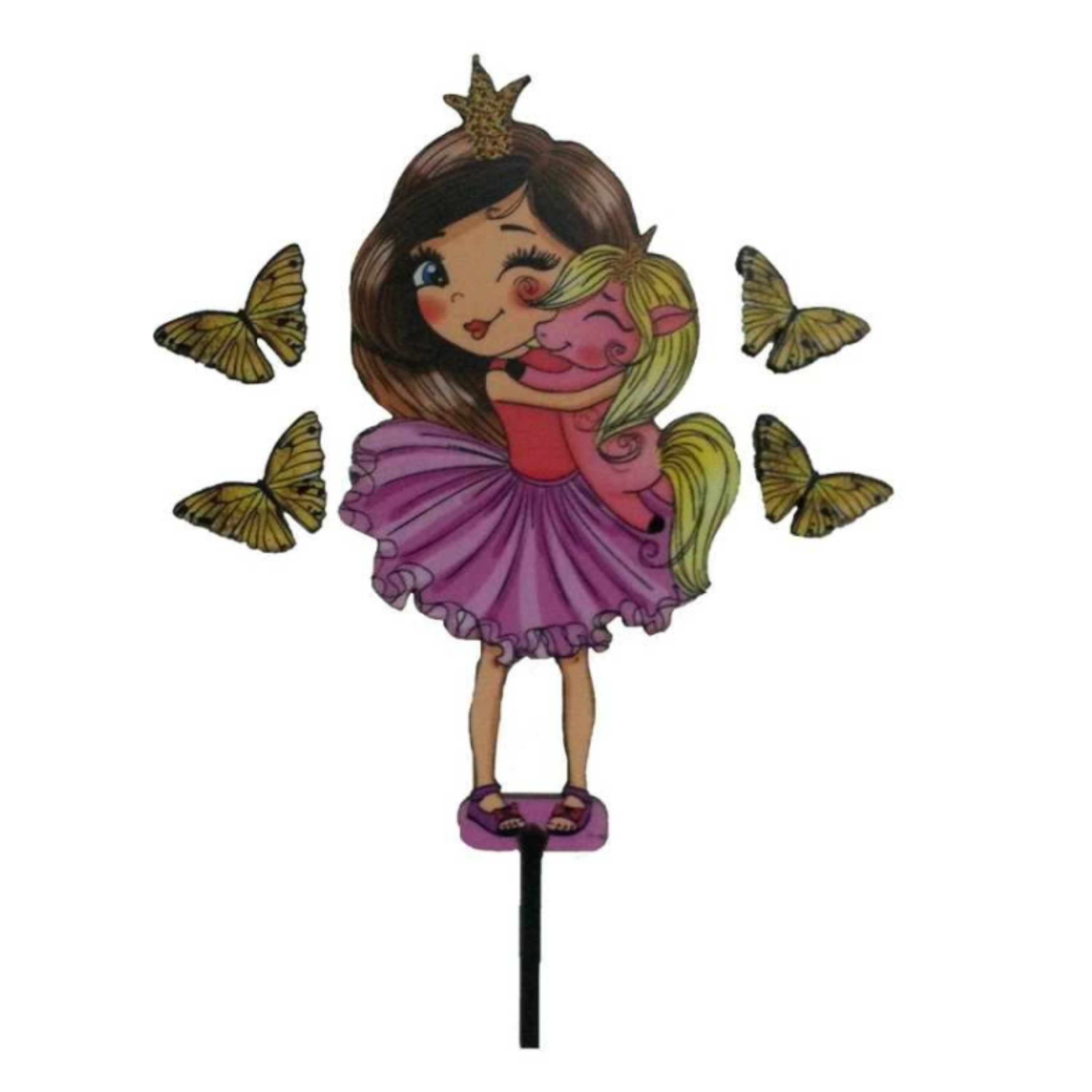 تاپر تزیین کیک بهگز مدل دختر تاج دار مجموعه 5 عددی