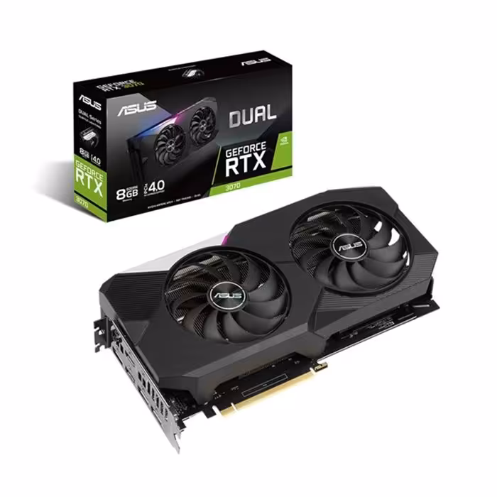 کارت گرافیک ایسوس مدل DUAL RTX 3070 LHR حافظه 8GB