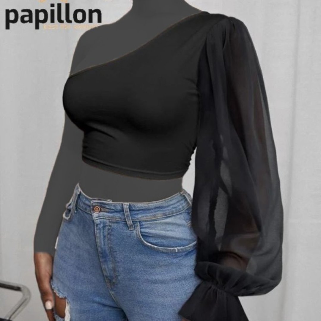 کراپ  مجلسی زنانه نیمتنه اورجینال نخی و حریر