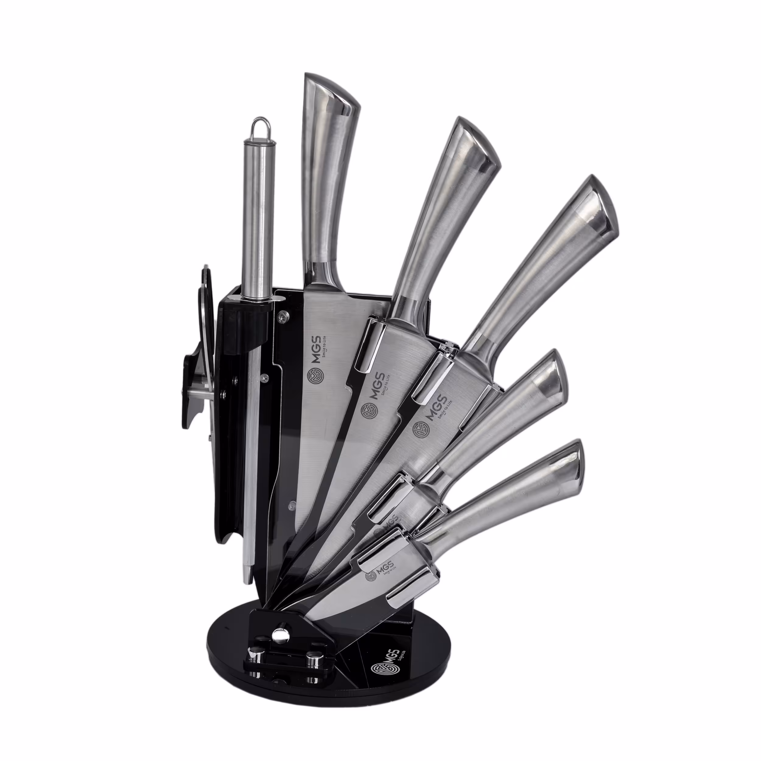 سرویس چاقو آشپزخانه 9 پارچه ام جی اس مدل KS-9017S