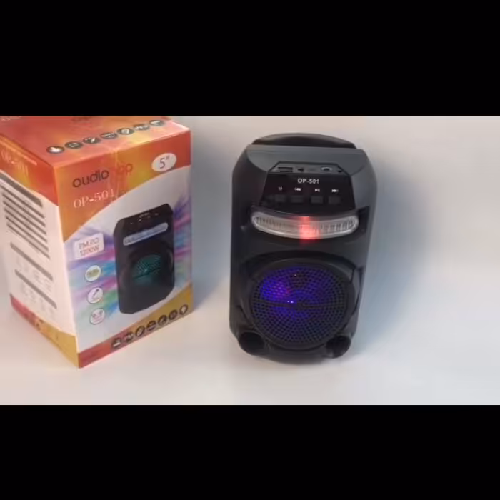 اسپیکر  5 اینچ ،12000وات،قابلیت اتصال به بلوتوث دارای مموری کارت