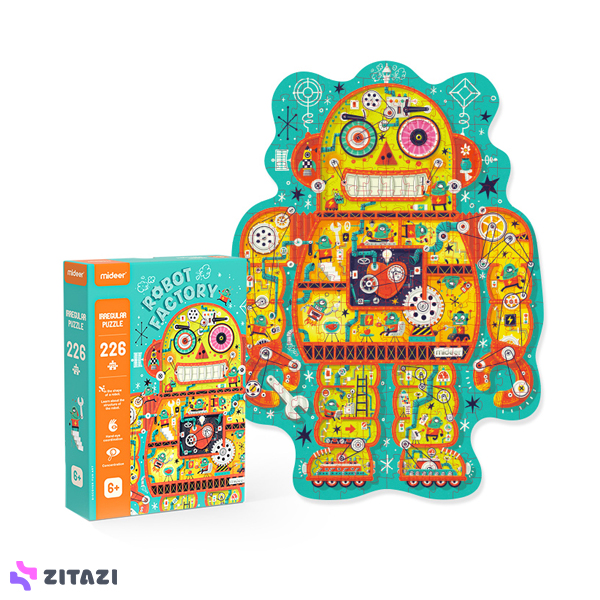 پازل 226 تکه Mideer طرح کارخانه ربات