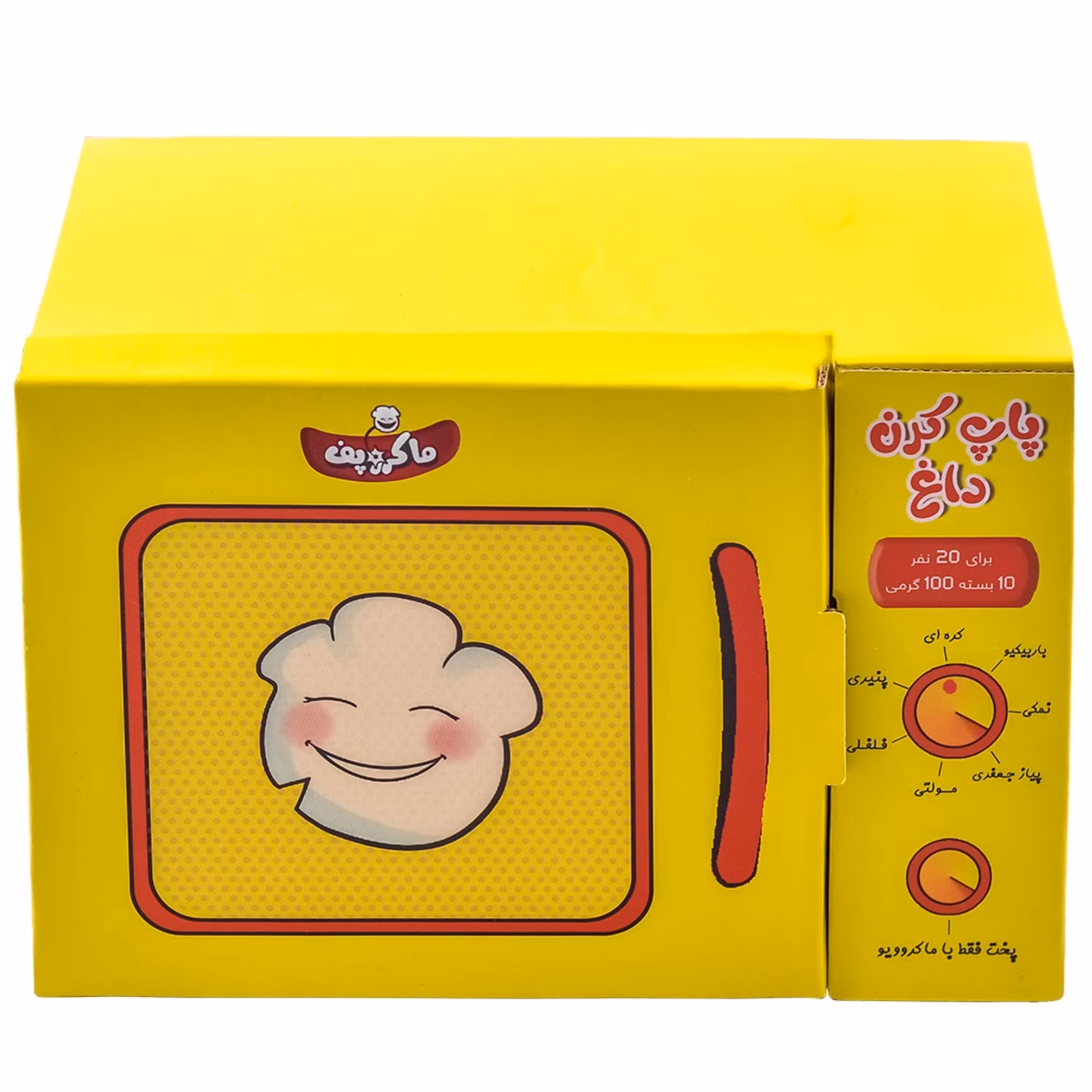 پاپ کورن نیمه آماده کره ای ماکروپف - 1000 گرم مجموعه 10 عددی