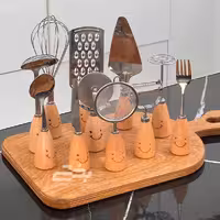 پوست کن دسته چوبی طرح لبخند