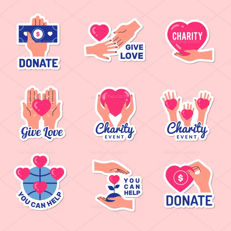 وکتور لوگو خیریه | گرافیک با طعم تربچه