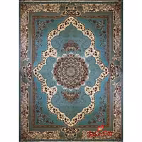 فرش ماشینی شاهکار صفویه 4717 آبی