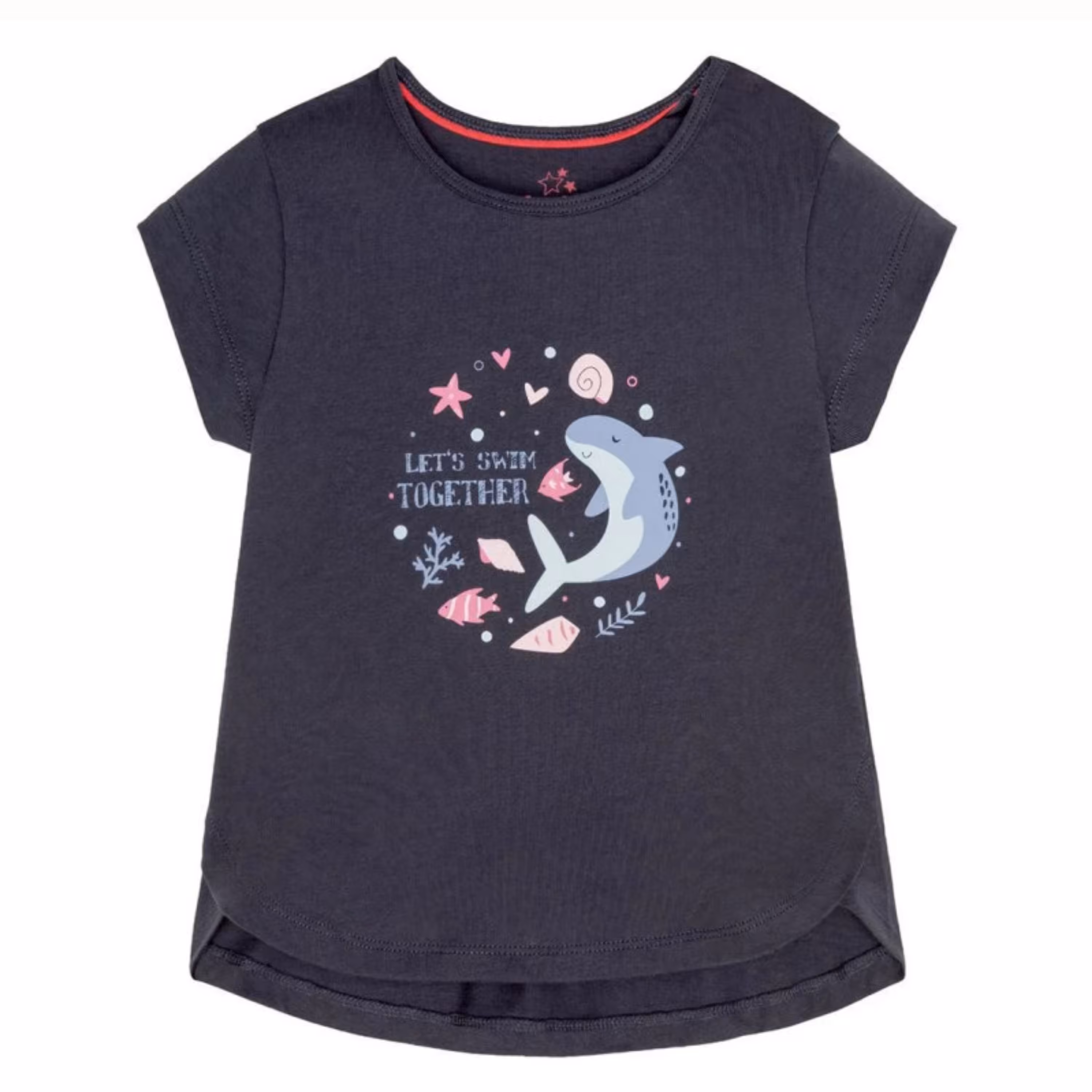 تی شرت آستین کوتاه دخترانه لوپیلو مدل 8276567 سایز 4-6 سال