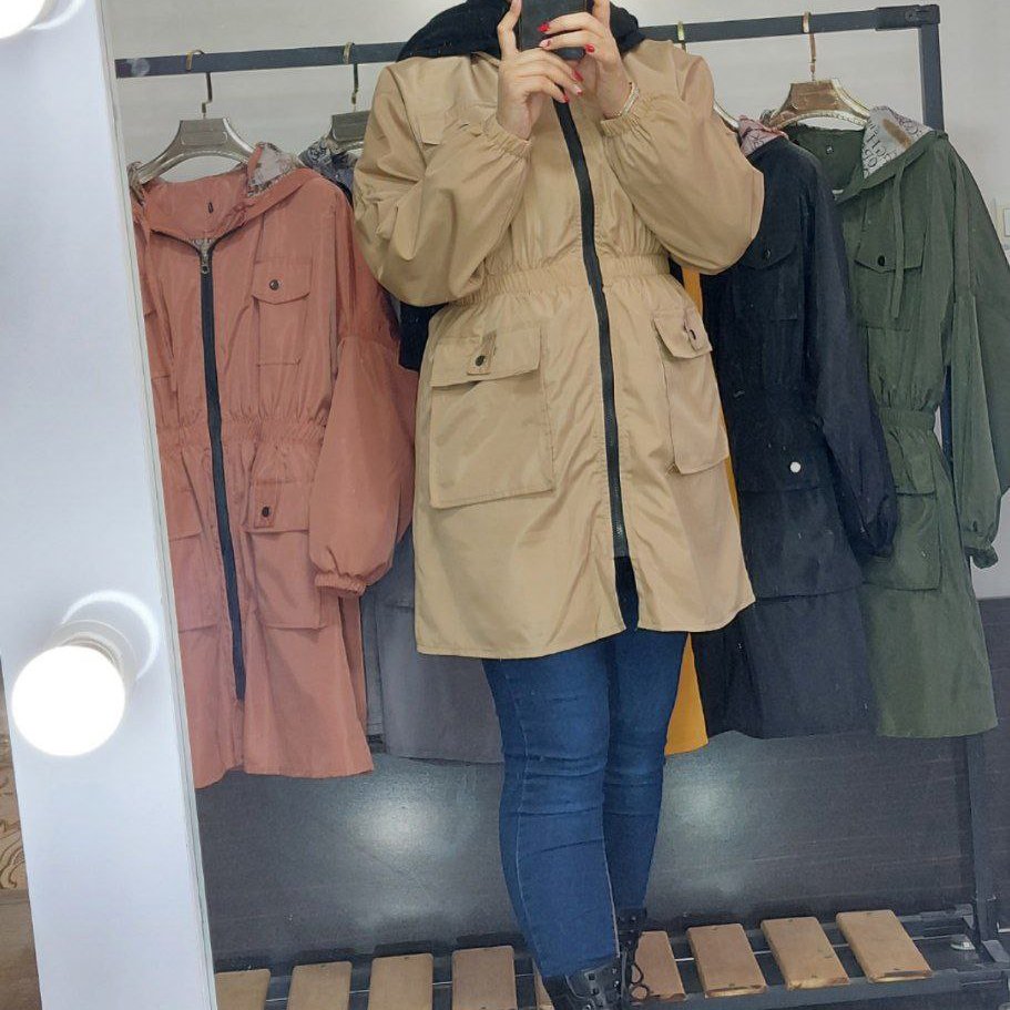 بارانی کمر کش مدل شیدا