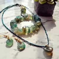 ست سنگی طبیعی فلوریت سبز کد 300 