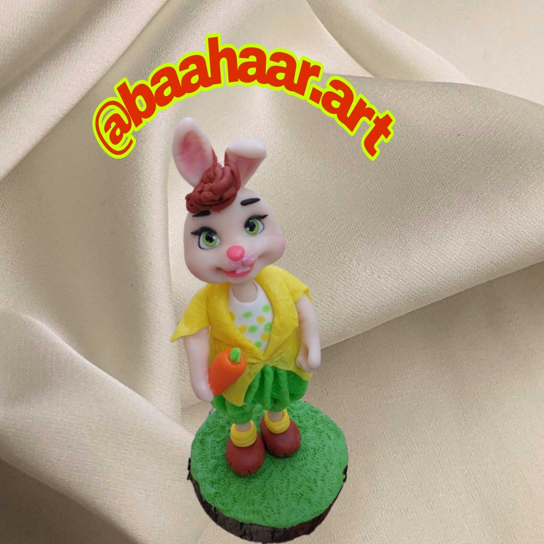 خرگوش نماد سال 1402 جنس از خمیر ایتالیایی یا چینی مناسب برای دکوری هدیه