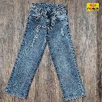 شلوار لی بگ دخترانه سایز 60 تا 100