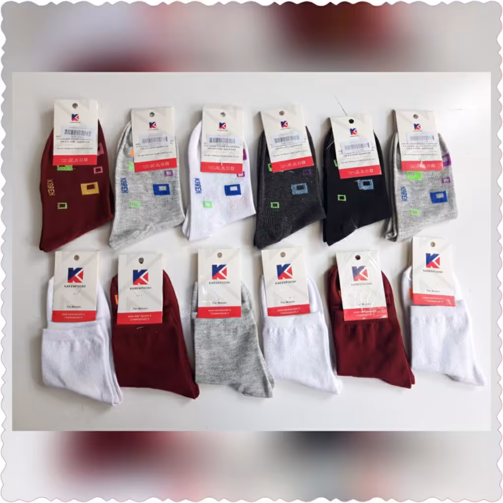 12 جفت جوراب نیم ساق اسپورت