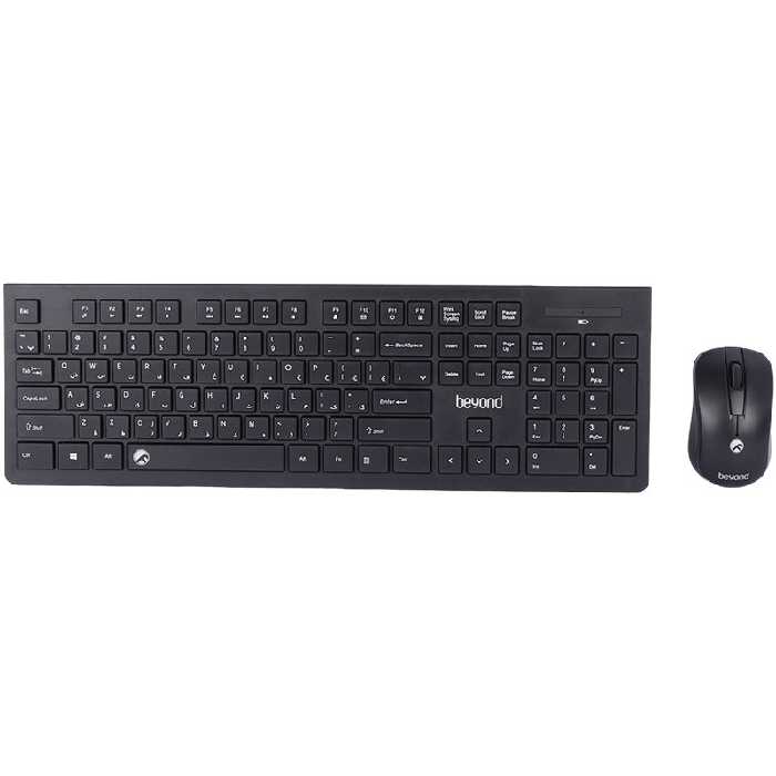 کیبورد و ماوس وایرلس بیاند مدل BMK-5210RFBeyond BMK-5210RF Wireless Keyboard And Mouse