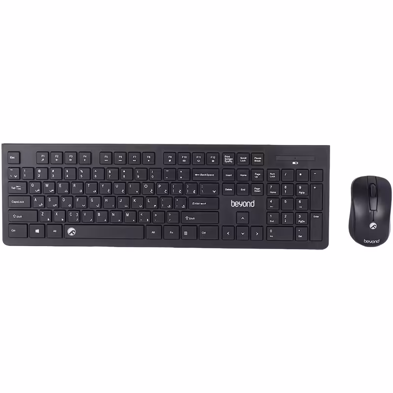 کیبورد و ماوس وایرلس بیاند مدل BMK-5210RFBeyond BMK-5210RF Wireless Keyboard And Mouse
