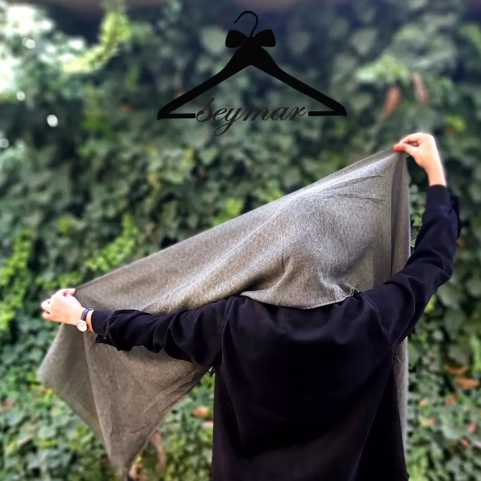 شال نخی منگوله دار رنگ سبز تیره ، جنس مناسب 4 فصل