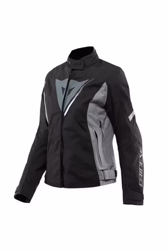 کاپشن موتورسوار خاکستری زنانه موتور Veloce سیاه ذغال سفید D خشک مونته داینس Dainese