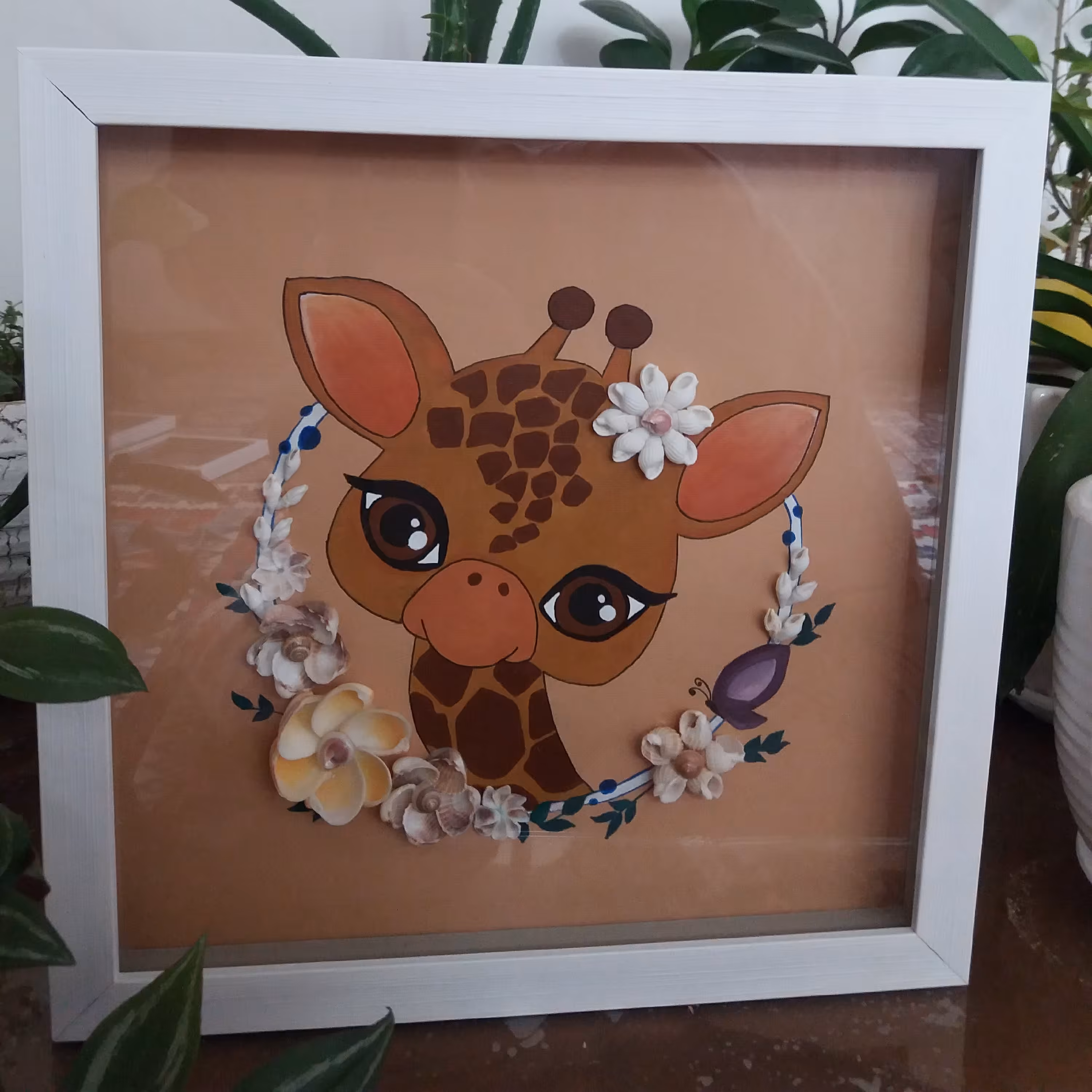 تابلو نقاشی زرافه