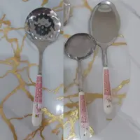 ست کفگیر و ملاقه و کفگیر  سوراخ دار آنجل 