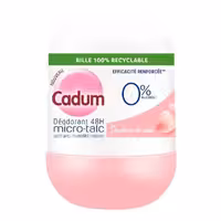 مام رول ضد تعریق ارگانیک میکرو تالک کادوم CADUM گل رز حجم 50 میل | بدون الکل، نمک آلمنیوم، عطر، پارابن