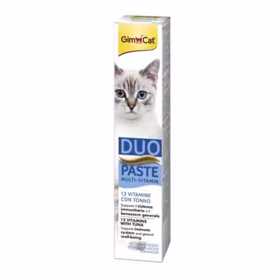 خمیر مولتی‌ ویتامین دوقلو گربه جیم‌ کت با طعم ماهی تن مدل Duo-Paste وزن 50 گرم