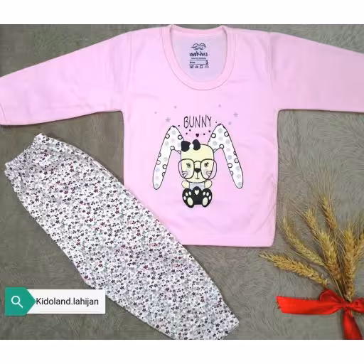 بلوز و شلوار راحتی دخترونه طرح بانی خرگوش از 6ماه تا36ماه
 نخی 4فصل و راحت تک رنگ صورتی