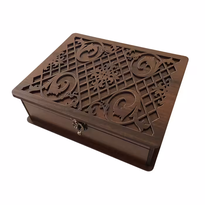 جعبه دمنوش و پذیرایی چوبی مدل T10