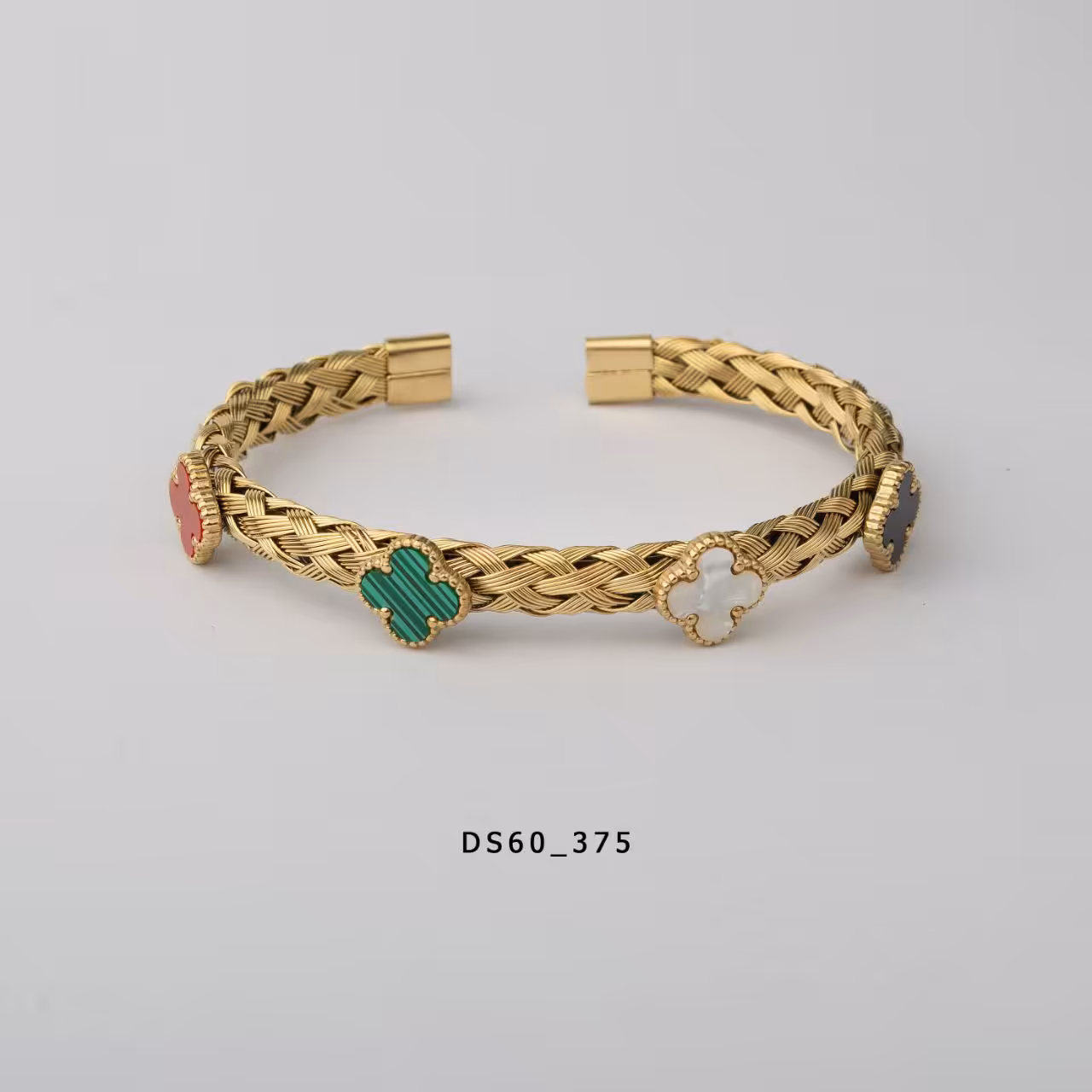 دستبند النگویی استیل 316 رنگ ثابت کد 16