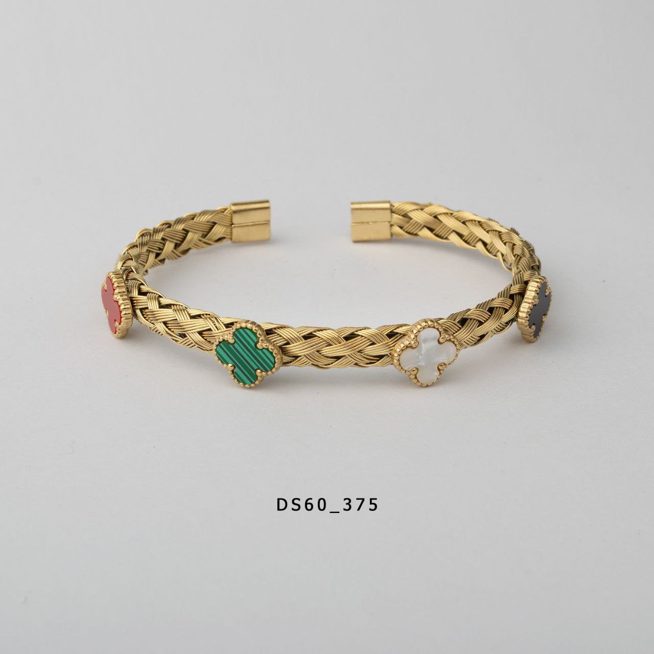 دستبند النگویی استیل 316 رنگ ثابت کد 16