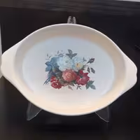 دیس مرغ خوری بیضی (طرح گل سرخ)