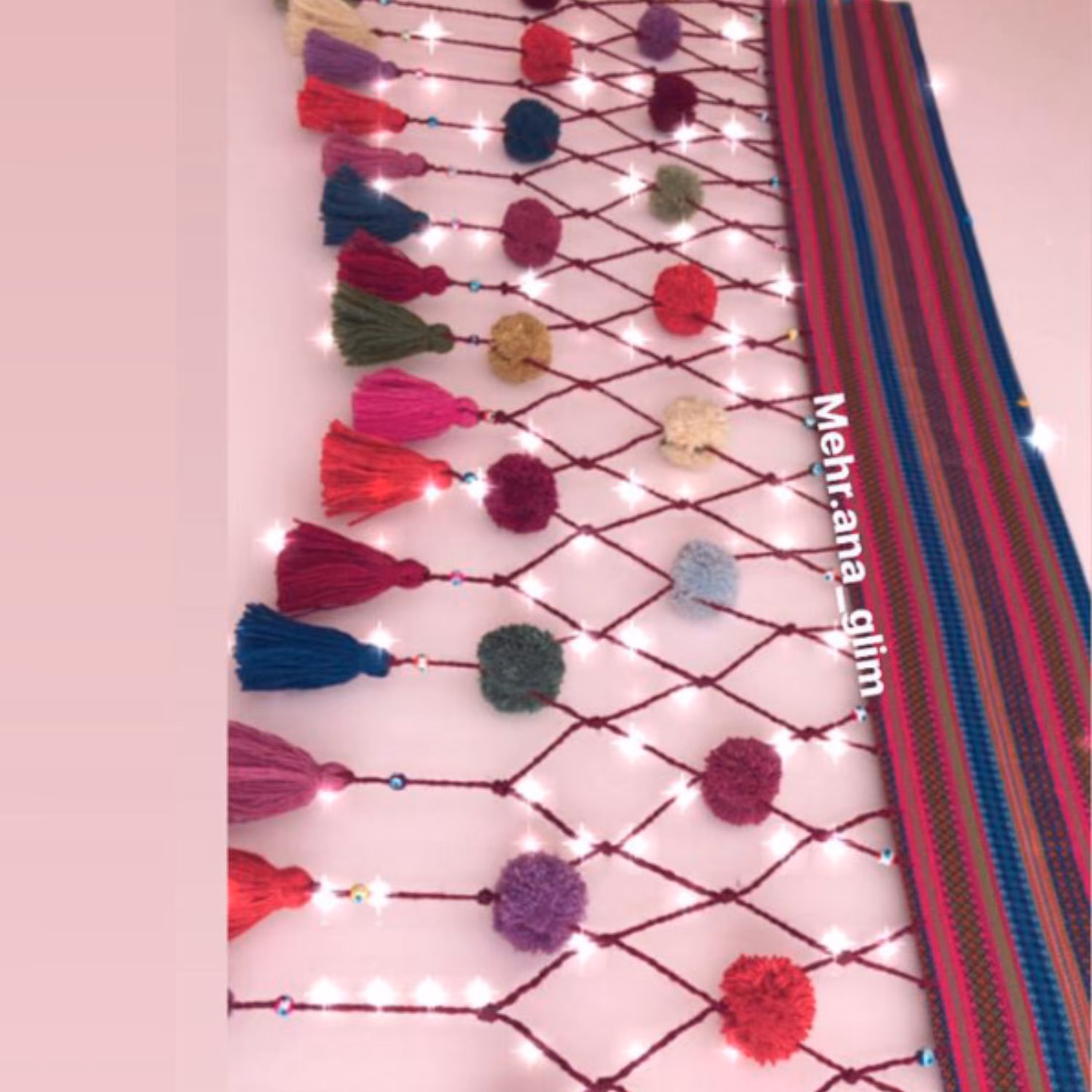 پرده جاجیم گلیم سنتی قابل سفارش در رنگ طرح ابعاد مختلف بصورت سفارشی آماده میگردد